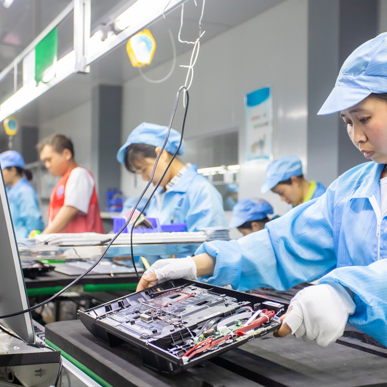 Full laptop assembly lines & ISO-certified facilities