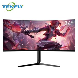 Tenfly 34-inch ultrabrede WQHD gebogen VA-gamingmonitor