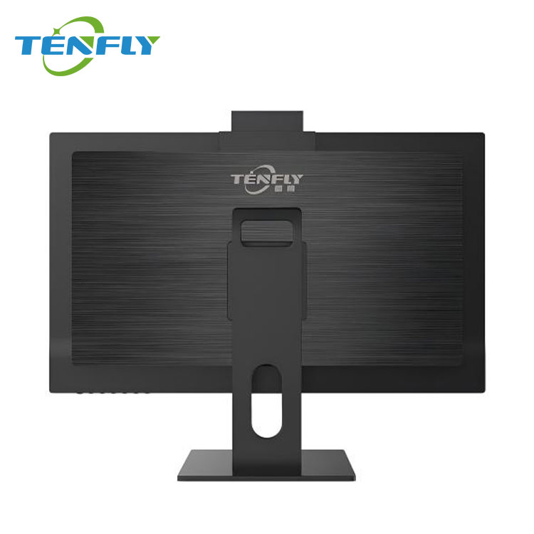 Parte posterior de la PC todo en uno Tenfly de 23.8" FHD con bisel delgado y cámara