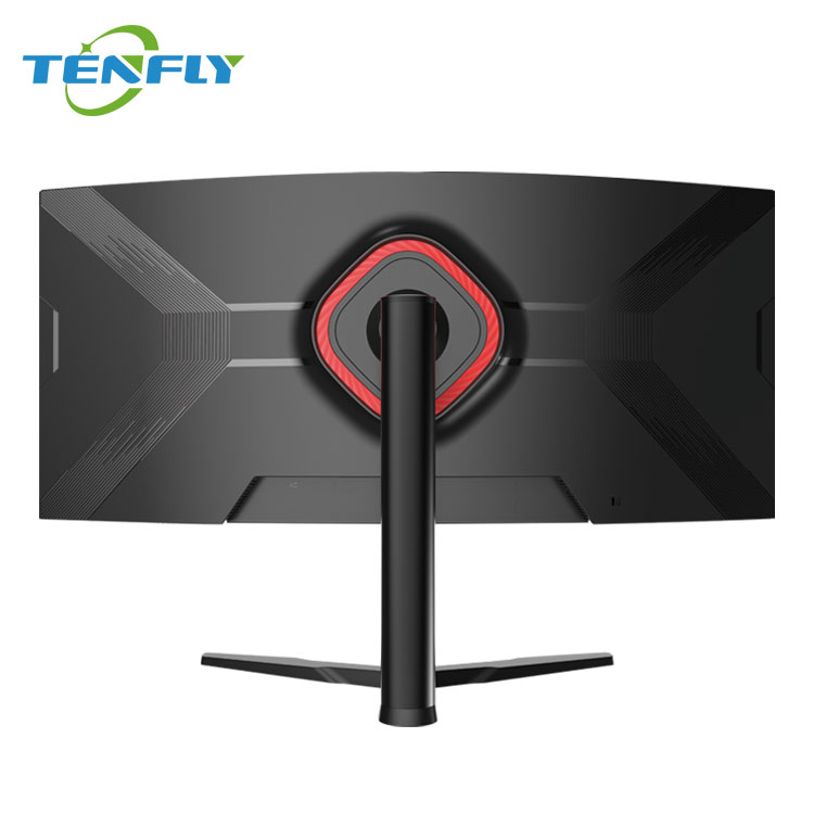 Back of Tenfly 34-inch Ultra-Wide WQHD Curved VA Gaming Monitor