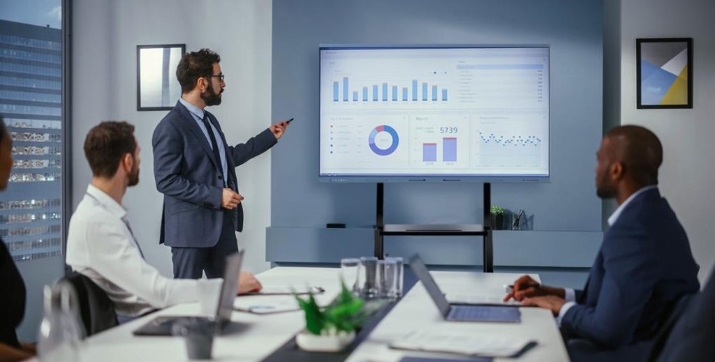 meeting room interactive display