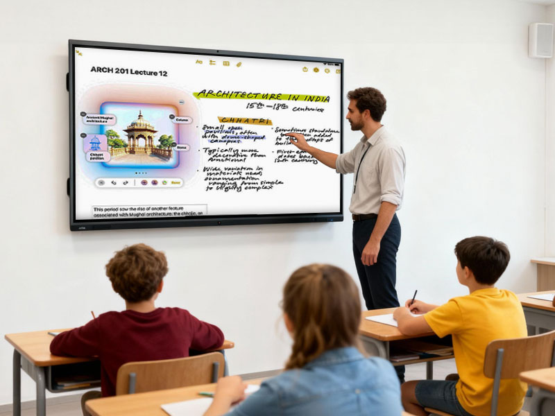 pantallas planas interactivas para la educación