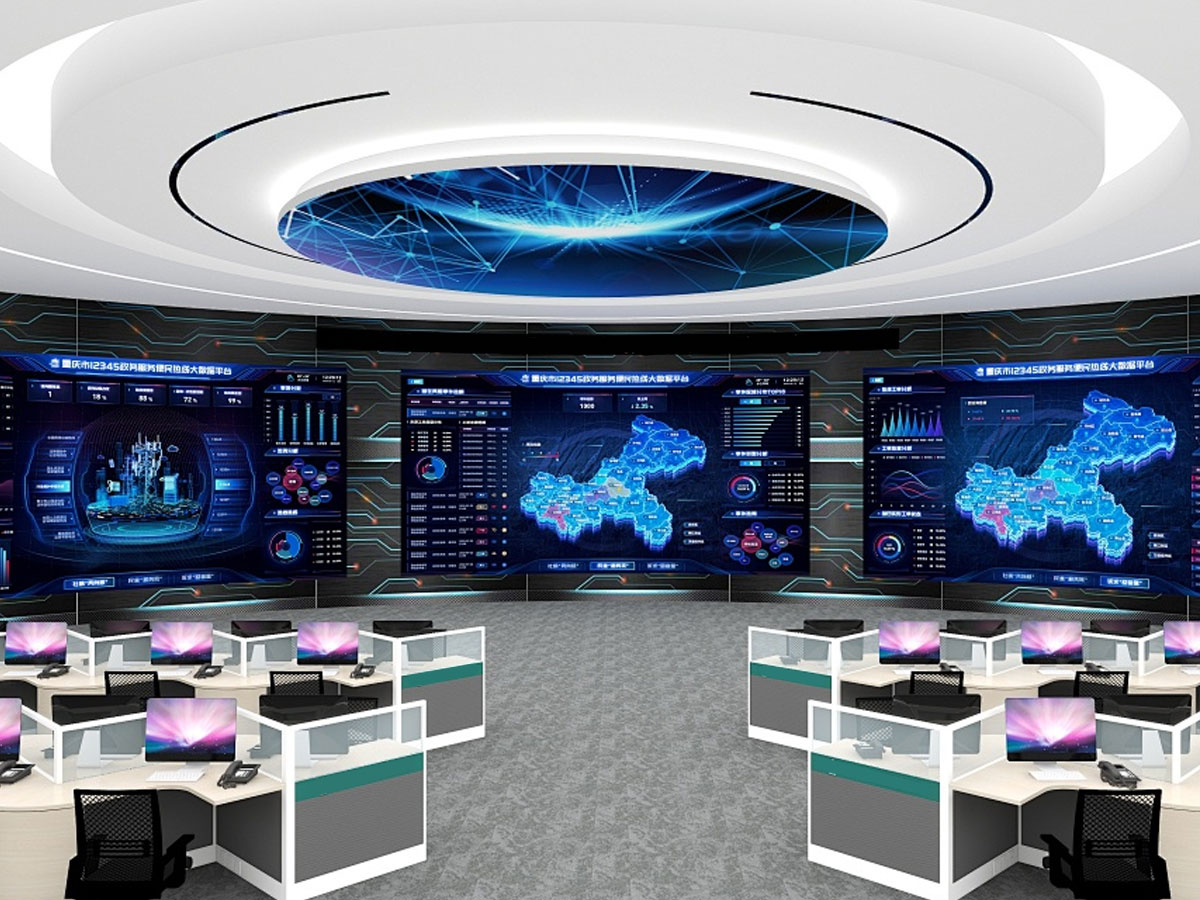 Large-format displays for real-time monitoring and emergency response